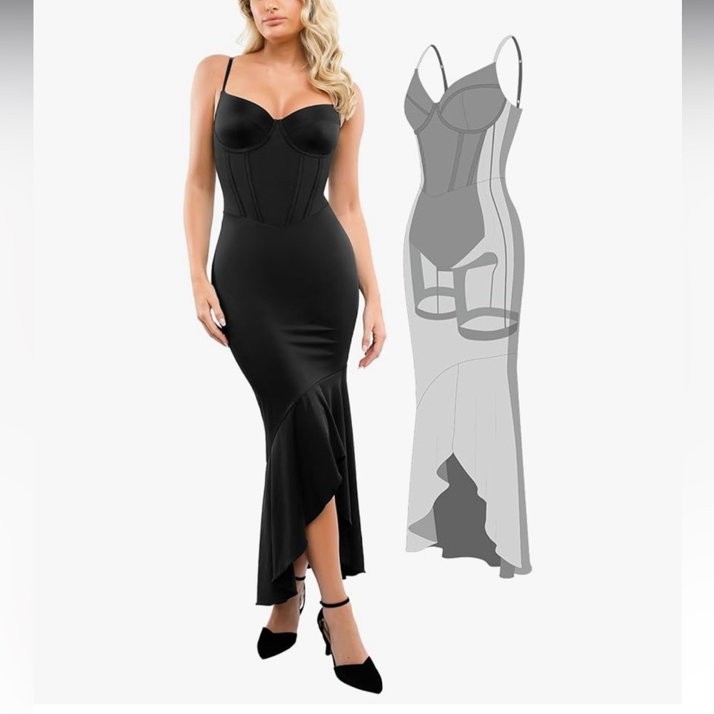 Popilush Corset Dress Built in Shapewear Size Medium